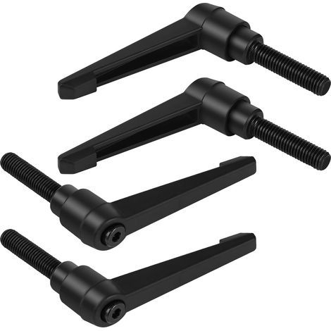 verstellbare Spanngriffe – Schnellspannhebel M10 – Stahl- und Aluminiumlegierung – Für Werkzeugmaschinen und Drucker – Schwarz – 40 mm (1/5)