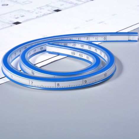 30 cm Regle Souple Plastique Vinyle Regle Courbe Coudre et Dessiner avec l'outil Parfait, Outils de couture (1/5)