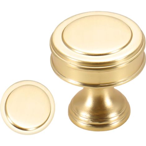 Boutons de Commode Poignées Modernes En Zinc Boutons Ronds Meuble Poignées Tiroir Pour armoires placards penderies entrées et mobilier (1/5)