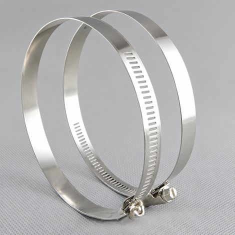 Lot de 2 colliers de serrage réglables 150-200 mm pour tuyau de hotte et gaine de ventilation 2 30 g – Livraison gratuite