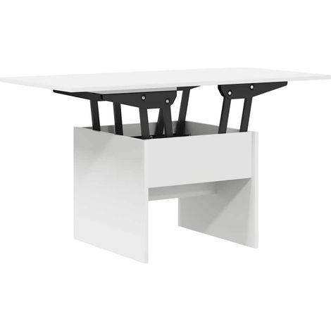 Maison Exclusive - Couchtisch Weiß 55 x 54,5 x 45 cm Holzwerkstof (1/5)