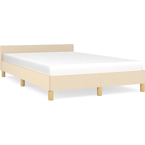 Maison Exclusive - Giroletto senza Materasso Crema 120x190cm in Tessuto (1/5)