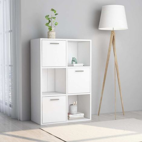 vidaXL Lagerschrank Weiß 60x29,5x90 cm Holzwerkstoff