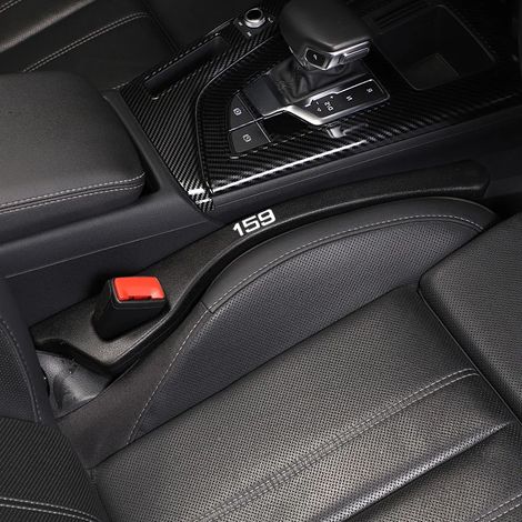(Noir à gauche) Bouchon de couture de siège auto neuf, bande d'étanchéité pour couture de siège, protection anti-chute pour Alfa Romeo 156 159 Mito Giulia Stelvio (1/5)