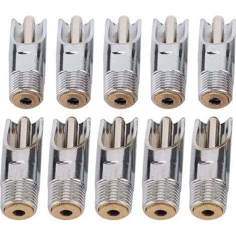 10 pièces Abreuvoir pour Porcs en Acier Inoxydable, Abreuvoirs Automatiques à TéTine avec Capuchon en cuivre Abreuvoir à Bec de Canard pour Porc bétail Animaux (1/4)