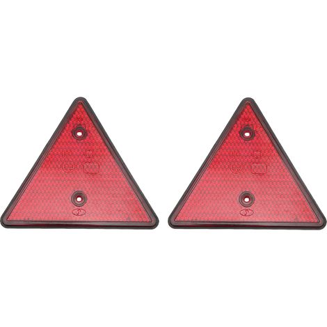 Lot de 2 Réflecteurs Rouges Camion Étanche Double Trou pour Remorque Caravane Camping-Car (1/5)