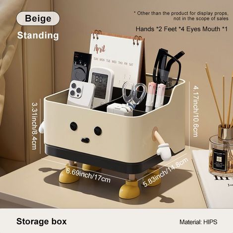 - BOITE DE RANGEMENT - Boîte rangement bureau pour télécommande, compartiment, rangement dortoir, bureau, Kentucky style