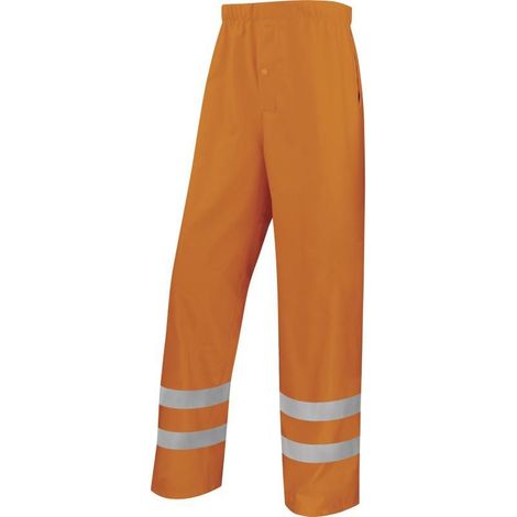 PANTALON DE PLUIE HAUTE VISIBILITÉ ORANGE - DELTA PLUS - 900PANHVOR 38/40 (M) (1/5)
