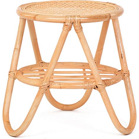 Table d'appoint rotin et cannage ezza (1/5)