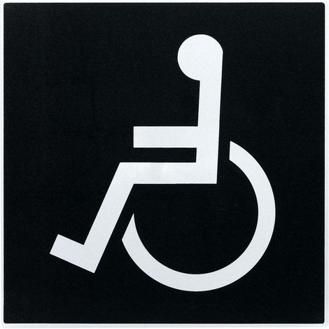 Plaque de porte Handicapés - Europe design 200x200mm - 4280127 (1/2)