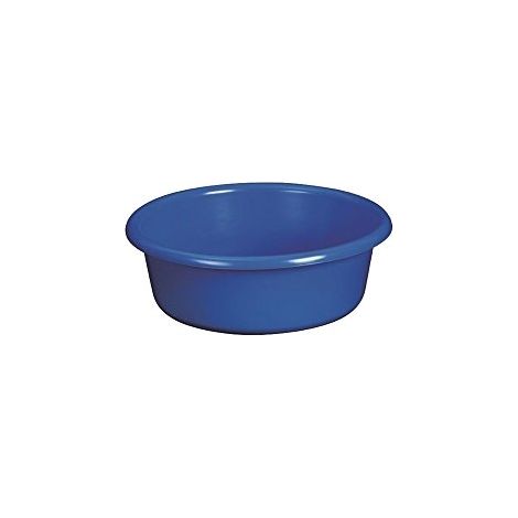 CUVETTE RONDE 6,5 L BLEU ALUMINIUM ET PLASTIQUE C36 B