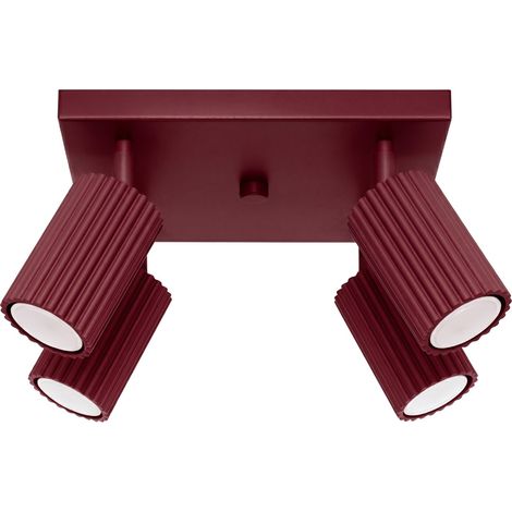 Deckenleuchten Karbon burgund 1xGU10 25cm Aluminium Sollux (1/5)
