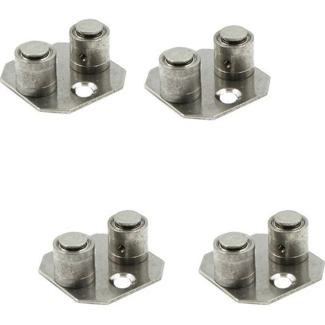Guide de plancher de porte Guide de Porte Coulissante Réglable de Porte de Grange Guide de Plancher Coulissant - Matériel résistant à l'abrasion Accessoire (1/4)