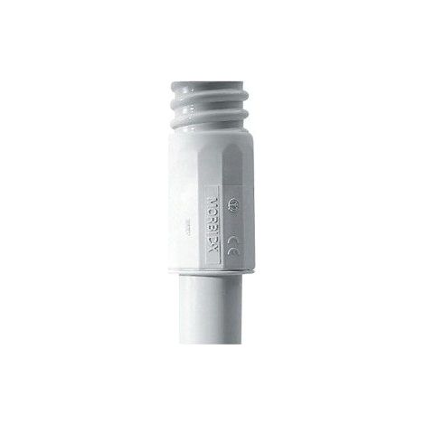 raccordo tubo-guaina morbidx - ip65 - halogen free - diametro 25mm - grigio ral7035