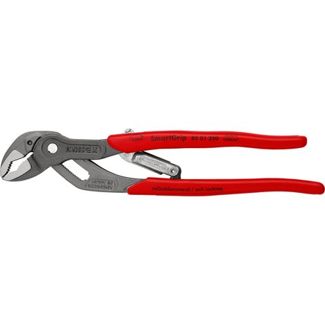 KNIPEX 85 01 250 SmartGrip® Pince multiprise à réglage automatique avec gaines en plastique grise atramentisée 250 mm