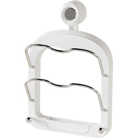 JSSEVN-Support de Couvercle de Casserole,Support Mural a Ventouse a 2 Niveaux pour Couvercles de Casseroles,Support de Rangement Sans Perforation (1/5)