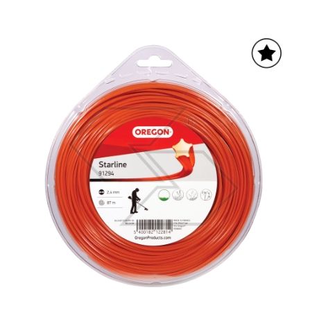 Valva filo per decespugliatore OREGON sezione stellare Ø 2,4 mm lunghezza 86m