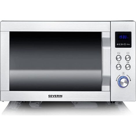 Four micro-ondes combiné - 123 DESIGN - 25 L 2050 W - Fond plat céramique - Gril & air chaud - 10 niveaux (1/5)