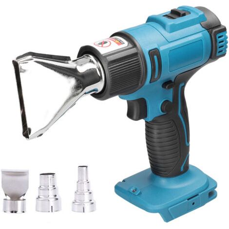 Crediri Akku-Heizstrahler mit Lithium-Akku und 2 Düsen, kompatibel mit Makita 18V Lithium-Akkus, mehrfarbig