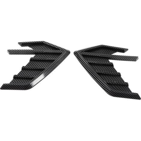 Paire d'autocollants décoratifs en fibre de carbone pour bouches d'aération latérales de voiture, remplacement compatible A7 S7 4K8 2018-2020 (1/5)