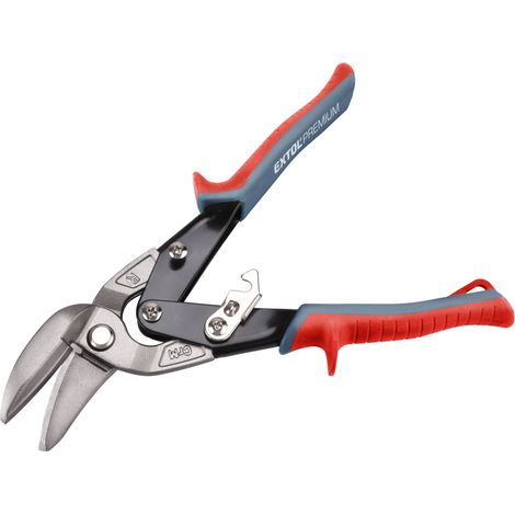 Cizalla para chapa metálica EXTOL PREMIUM con engranajes, 255 mm, derecha