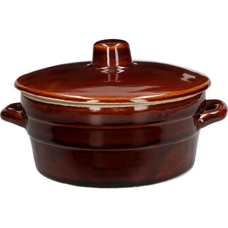KOTARBAU Pot en faïence 1 l Ø 16 cm à insérer avec couvercle (1/5)