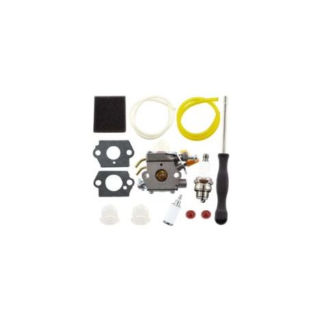 Kit carburateur avec tournevis de réglage filtre à air pour Ryobi RBC30SET RLT30CET RHT2660DA RLT26CDS RBC26SES remplacement Zama C1U-H60 308054003 308054008 308054012 (1/4)