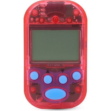 M50 Métronome Clip Numérique Mini Tap Beat Rouge Instrument de Musique (1/5)