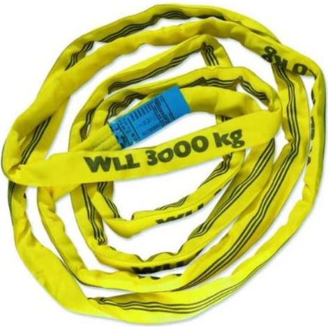 Câble de traction polyester 10m capacité 3000kg diamètre 57mm gaine robuste remorquage véhicule lourd chantier