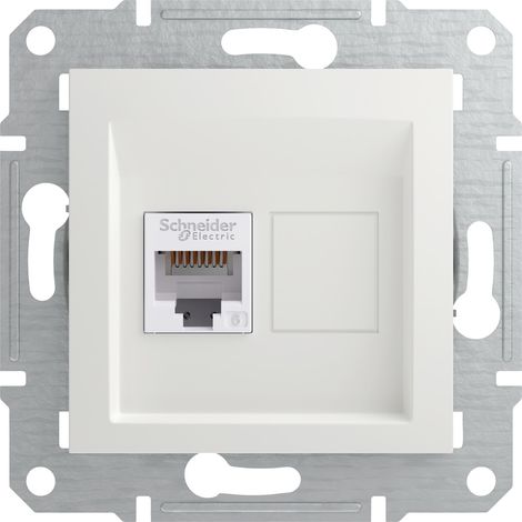 Schneider Electric   RJ45-Datendose Asfora Weiß (RAL 9003) EPH4770121D 1 St.