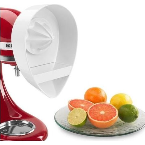 Lntyq Presse-Agrumes avec alésoir et Panier de Replacement Compatible with Presse-Agrumes Compatible avec la Plupart des mixeurs KitchenAid Blanc (1/5)