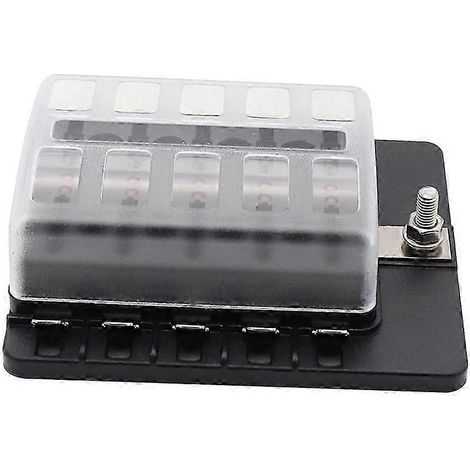 Porte-fusible étanche à 4 emplacements avec indicateur LED, compatible avec les véhicules 12 V et 24 V AQWHBYV (1/4)