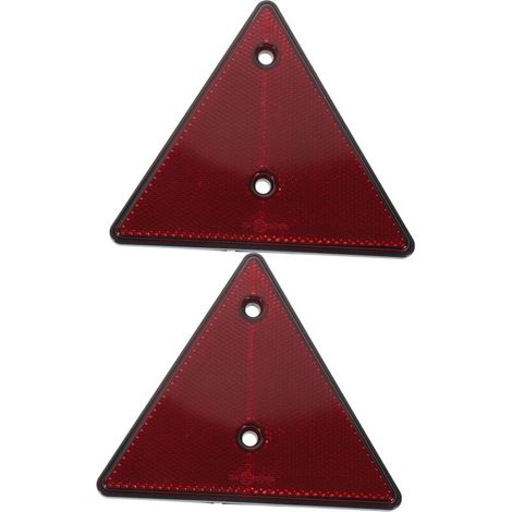 2Pcs PVC Car Rear Reflective Plate Road Warning Sign Roadside Reflective Triangles Emergency Triangle Road Triangle Reflector