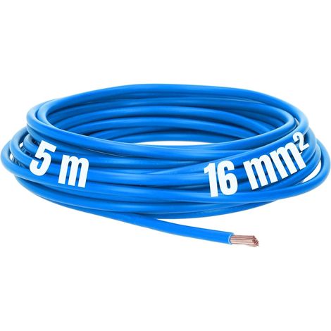 5 Meter Lapp 4520026 H07V-K 16,0 mm² blau I Verdrahtungsleitung I Aderleitung flexibel I PVC-Einzelader I Litze 16mm2 I Verdrahtung (1/5)