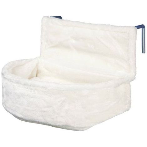 1 Lit pour chat radiateur, Cadre métal résistant, Coussin amovible réversible, Peluche douce, Pour petits chats (1/3)