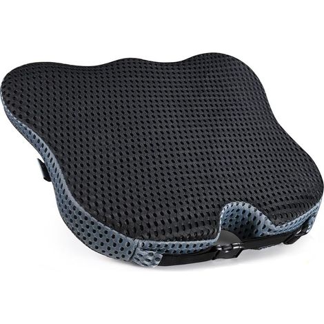 Coussin en mousse à mémoire de forme douce et dense - Coussin d'assise avec design en coin et dossier surélevé pour élargir la vision, offre un confort pour le bas du dos et les hanches (1/5)