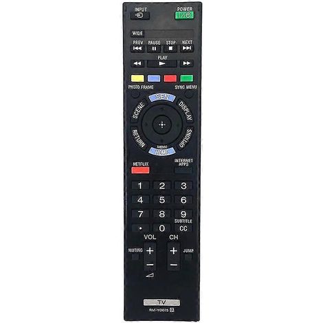 Télécommande de remplacement pour téléviseur LED/LCD RM-YD075 compatible avec les modèles KDL46EX640, KDL46EX641 et KDL40EX640 (neuve) (1/5)
