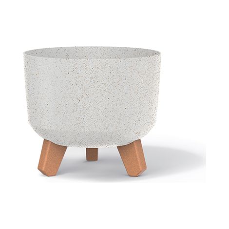 Prosperplast Blumentopf GRACIA Eco Wood Standard Weiß 20 cm
