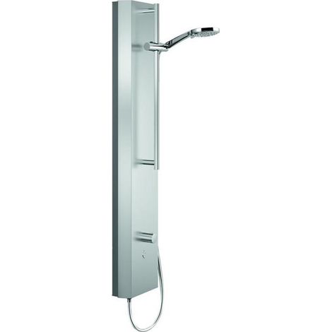 Schell V-Duschpaneel LINUS Inox DP-C-T-H El. THM, m Duschk. Comf., ES gebürstet (1/3)