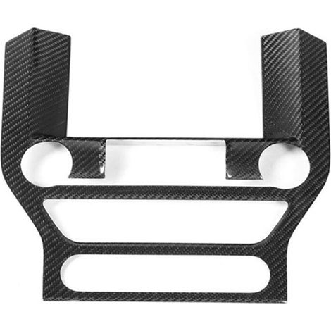 Pannello protettivo in fibra di carbonio per la console centrale dell'abitacolo dell'auto, compatibile con i modelli Mustang 2014-18 (1/2)