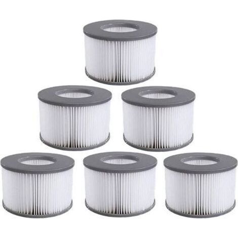Bluedeer – 6er-Pack Ersatzfilterkartuschen für aufblasbare Pools – 4000 cm² Filterfläche – Kompatibel mit Mspa und Ruikalucky (1/5)