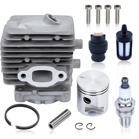 Cylinder-Piston Kit for Stihl BG56 BG56C SH56 SH56C BG86 BG86C BR200 SH86 SH86C SR200 Leaf Blower, Cylinder with Fuel Filter, Spark Plug, Replacement 4241 020 120 (1/4)