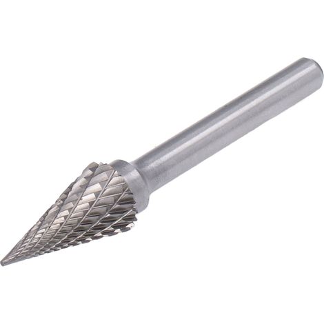 Fraises rotatives en carbure YG8, queue 6mm, forme conique pointue pour meuleuse, 2 tailles disponibles MX1225 (1/5)