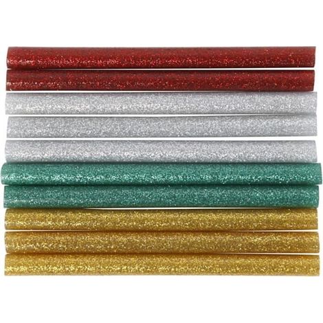 Recharge pour pistolet à colle - Pailleté - 10 pcs