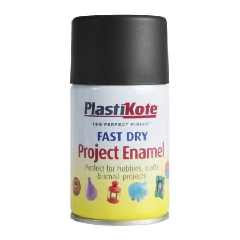 Fast Dry Enamel Aerosol Matt Black 100ml PKT101SF ZZ