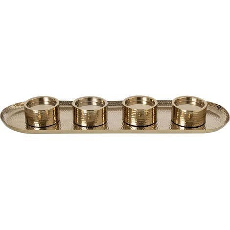 Chandelier Plateau en Métal "Amaru" 66cm Doré (1/2)