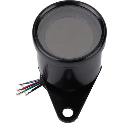 Compteur vitesse moto numérique 12V – tachymètre LED – jauge niveau huile – universel (1/5)