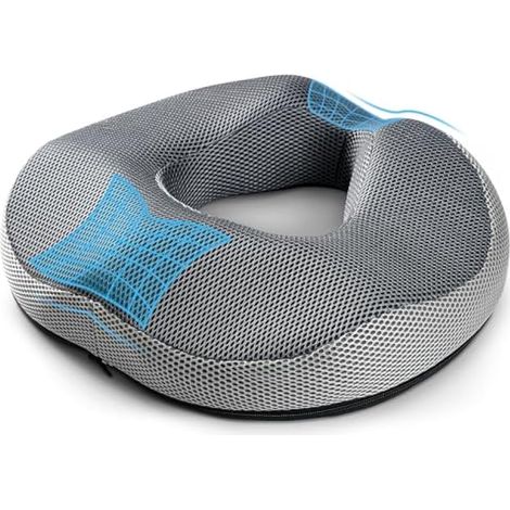 Coussin Coccyx, Coussin Chaise Bureau en Mousse à Mémoire de Forme, Coussin Ergonomique Assise Amovible Peut Soulager Sciatique, Coussin Hemorroide Applicable à Chaise Roulante, Siege Voiture (1/5)