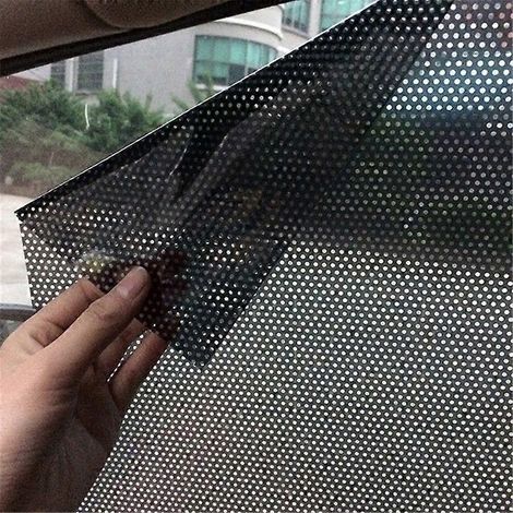 Lot de 2 films adhésifs pare-soleil pour pare-brise de voiture, protection UV, pour vitres latérales, 43 x 32 cm (1/5)