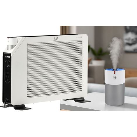 Infrarot Konvektor Heizgerät 2000W mit Ultraschall-Nebelbefeuchter, Timer & ECO-Modus Elektroheizung Heizung Heizkörper